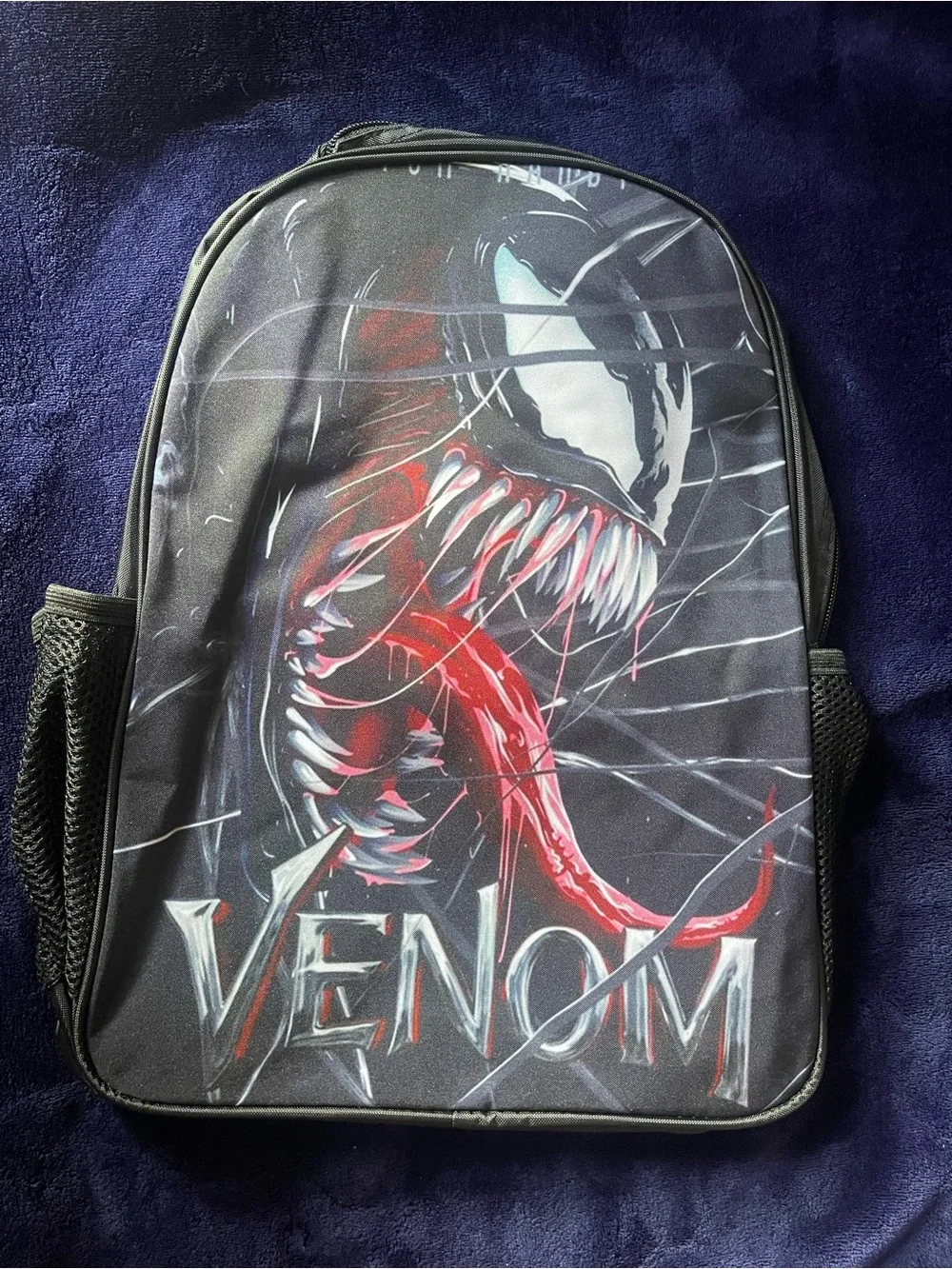 Black Venom Graphic Men's Backpack